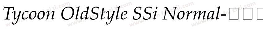 Tycoon OldStyle SSi Normal字体转换